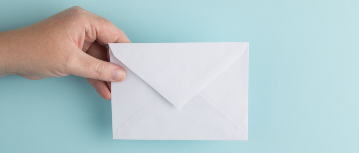 Enveloppe pour signifier l'envoie de courriel