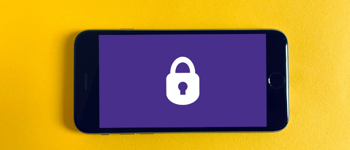 Lock on a phone to illustrate the importance of a safe e-commerce platform
