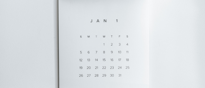 Prévoyez un calendrier pour le temps des fêtes