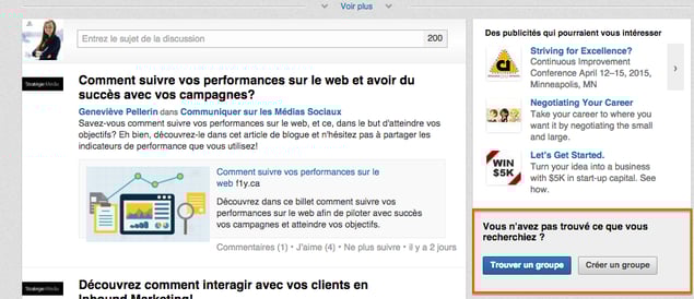 Créez un groupe LinkedIn