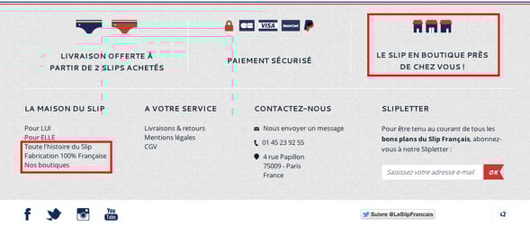 Pied de page - le slip francais
