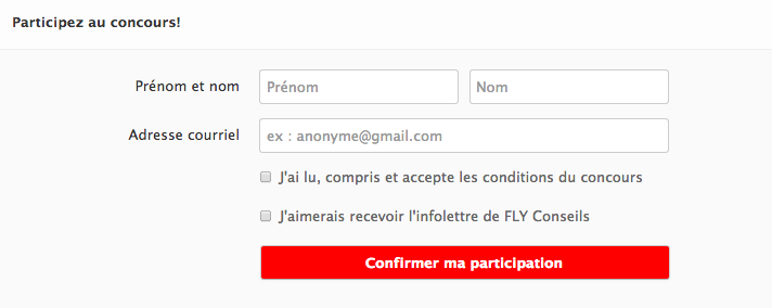 Exemple de concours internet