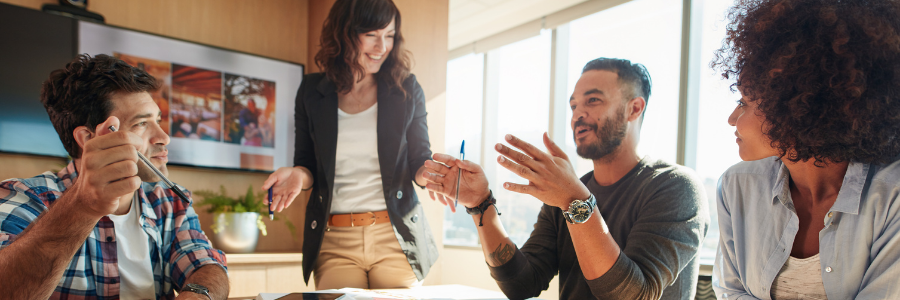Équipe d'une agence de marketing numérique