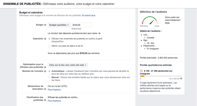 Gestionnaire de publicités Facebook