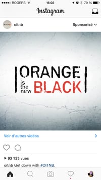 publicité instagram netflix