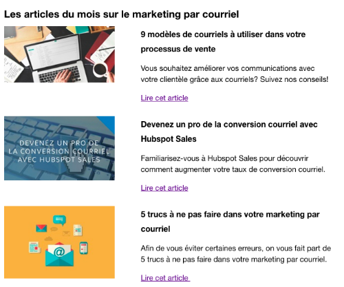 Promouvoir votre contenu grâce aux infolettres