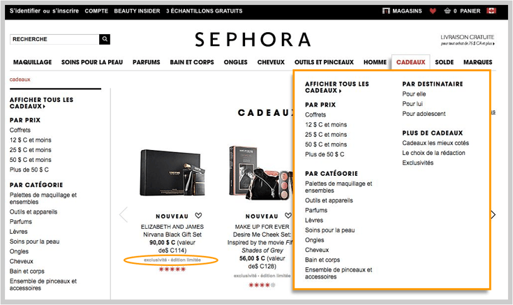 sephora_-_navigation_dans_le_menu