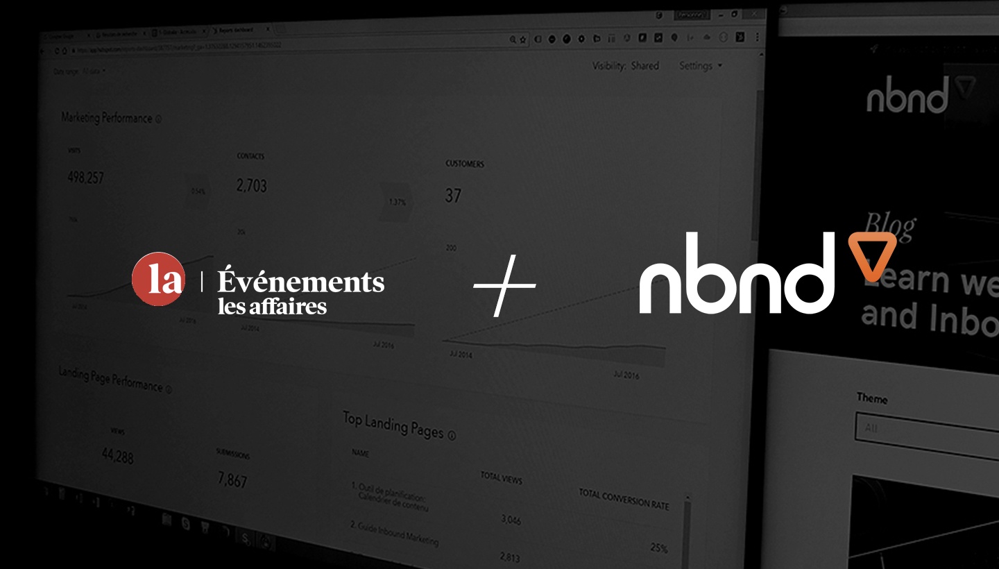 nbnd sera à l'événement Marketing de Contenu de Les Affaires